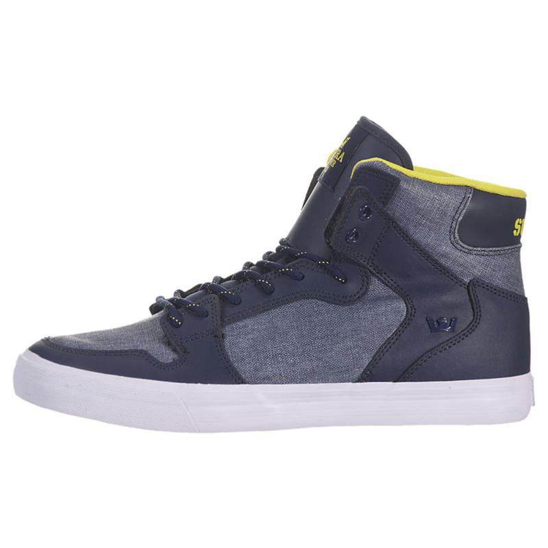 Zapatillas Altas Supra Argentina Hombre - VAIDER Azul Marino (ECJYN-2309)